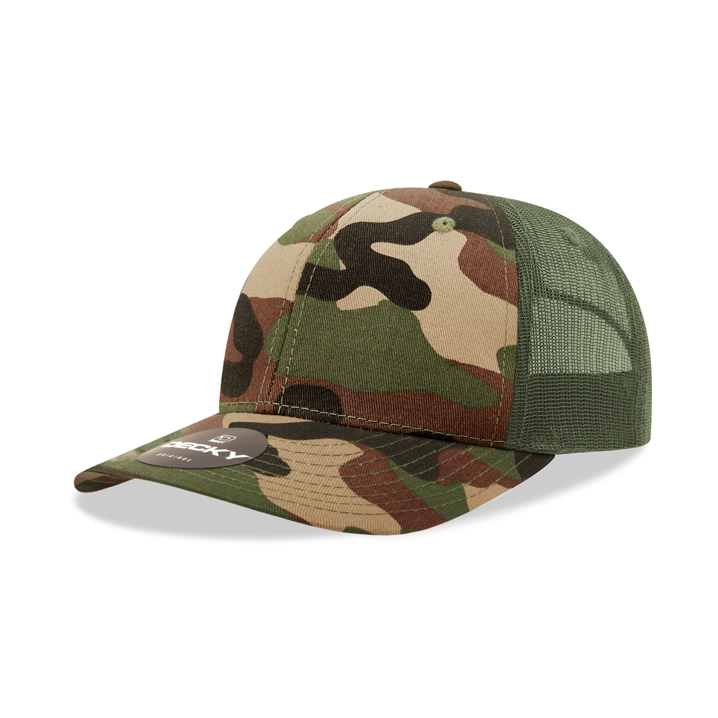Decky 1054 Trucker Hat - 100% Cotton, Structured