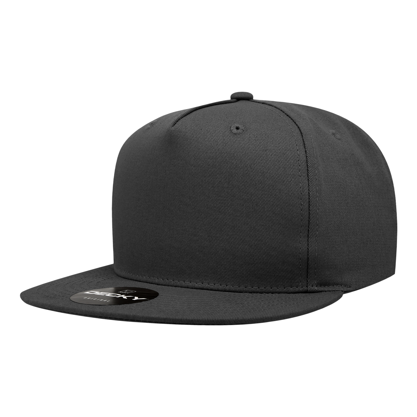 Decky 1064 Snapback Cap - Structured, Flat Brim