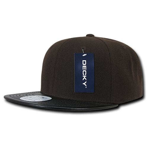 Decky 1071 Snapback Cap - Structured, Flat Brim