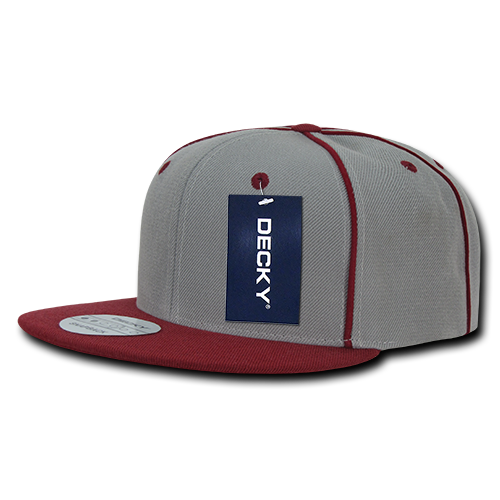 Decky 1078 Snapback Cap - 100% Acrylic, Structured