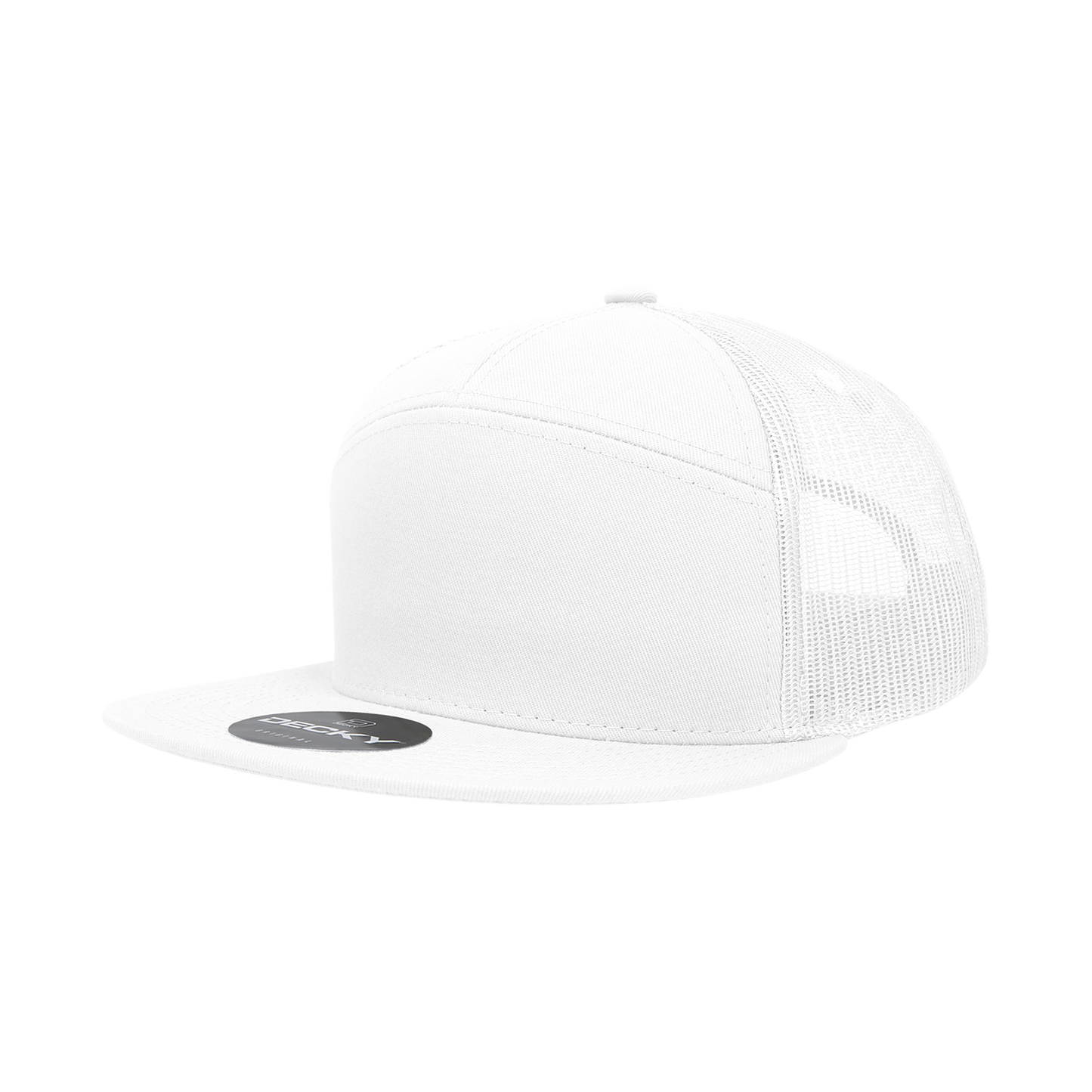 Decky 1133 Trucker Hat - Structured, Flat Brim