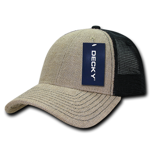 Decky 1136 Trucker Hat - Structured, Curved Brim
