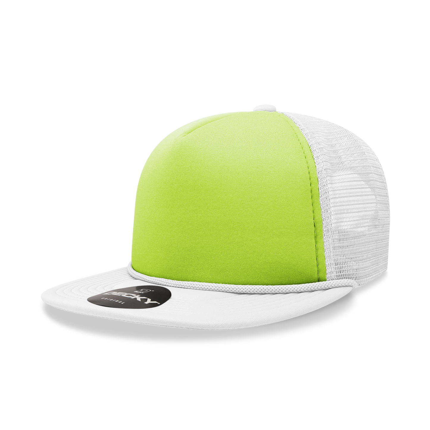 Decky 222 Trucker Hat - Structured, Flat Brim