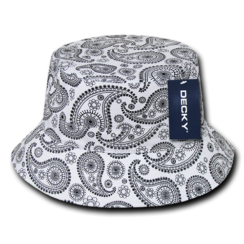 Decky 459 Bucket Hat - 100% Cotton, Curved Brim