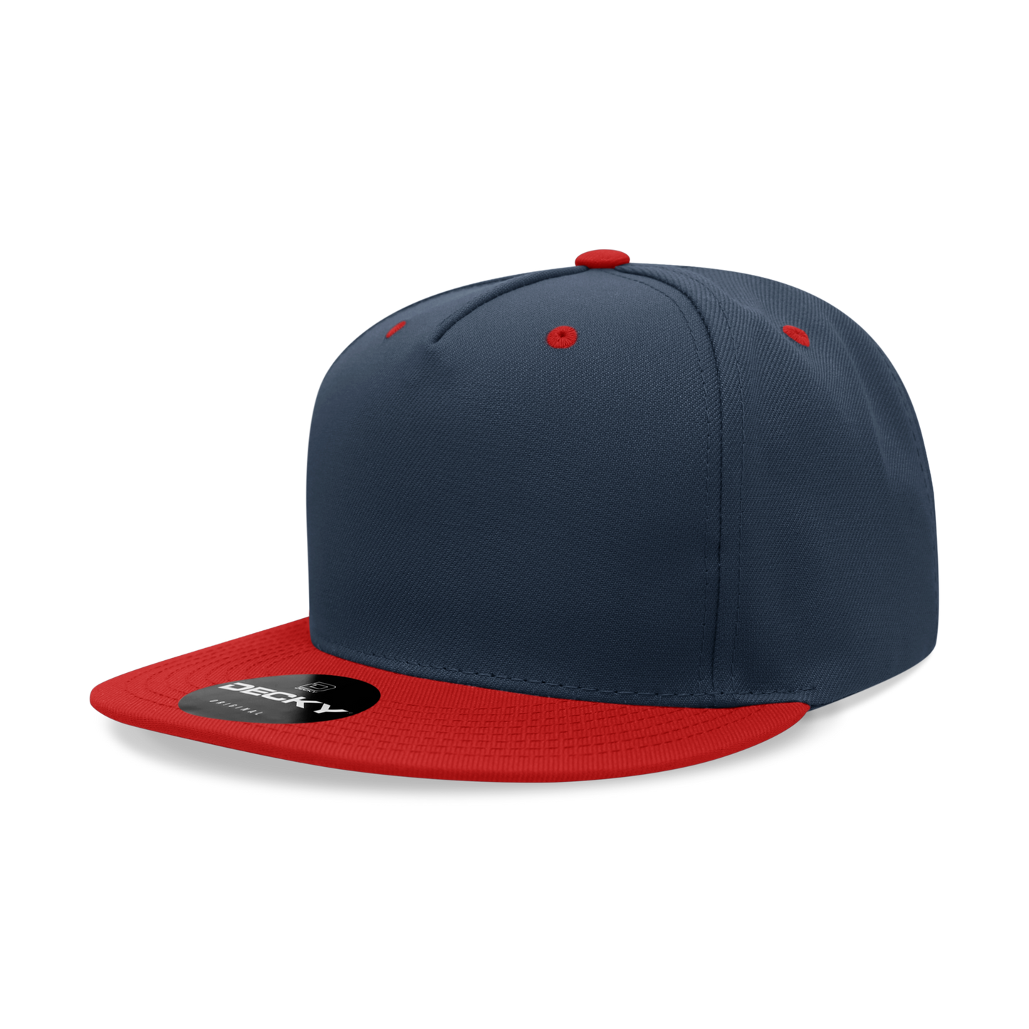Decky 6029 Snapback Cap - 100% Polyester, Structured