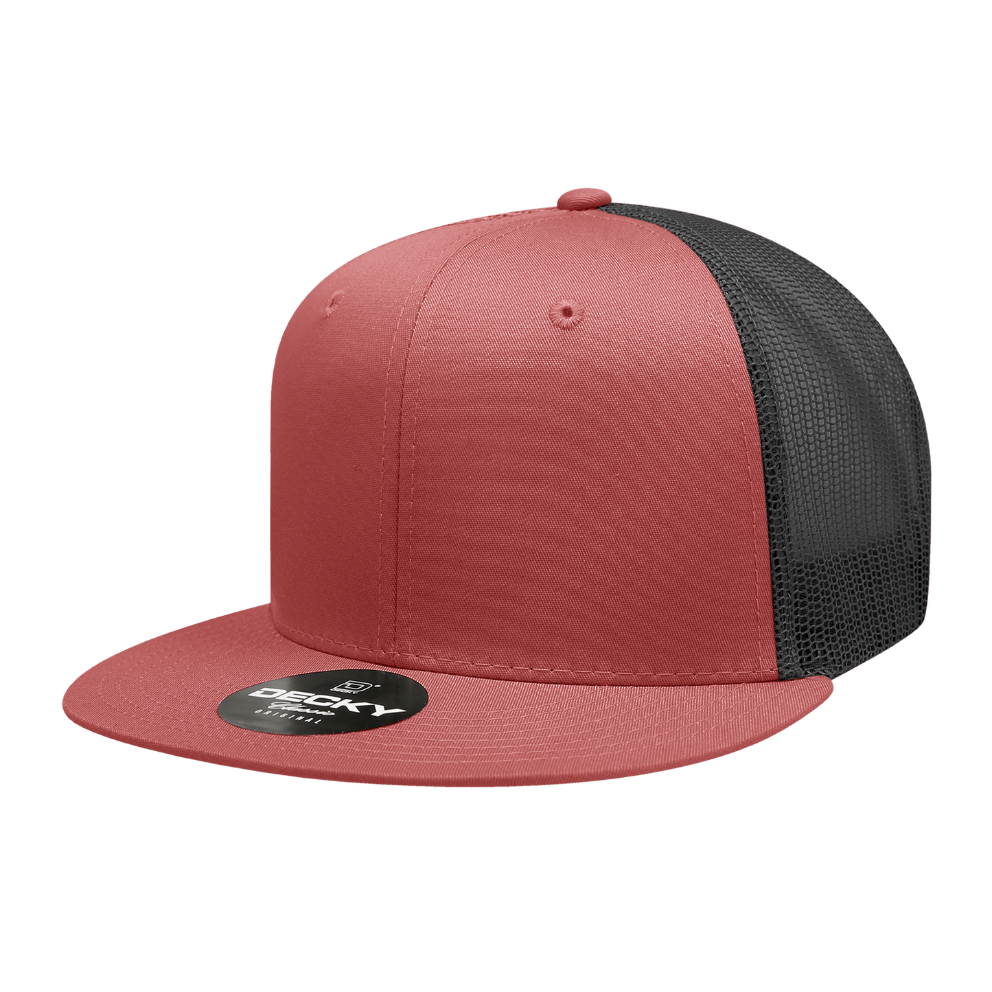 Decky 6033 Trucker Hat - 100% Polyester, Structured
