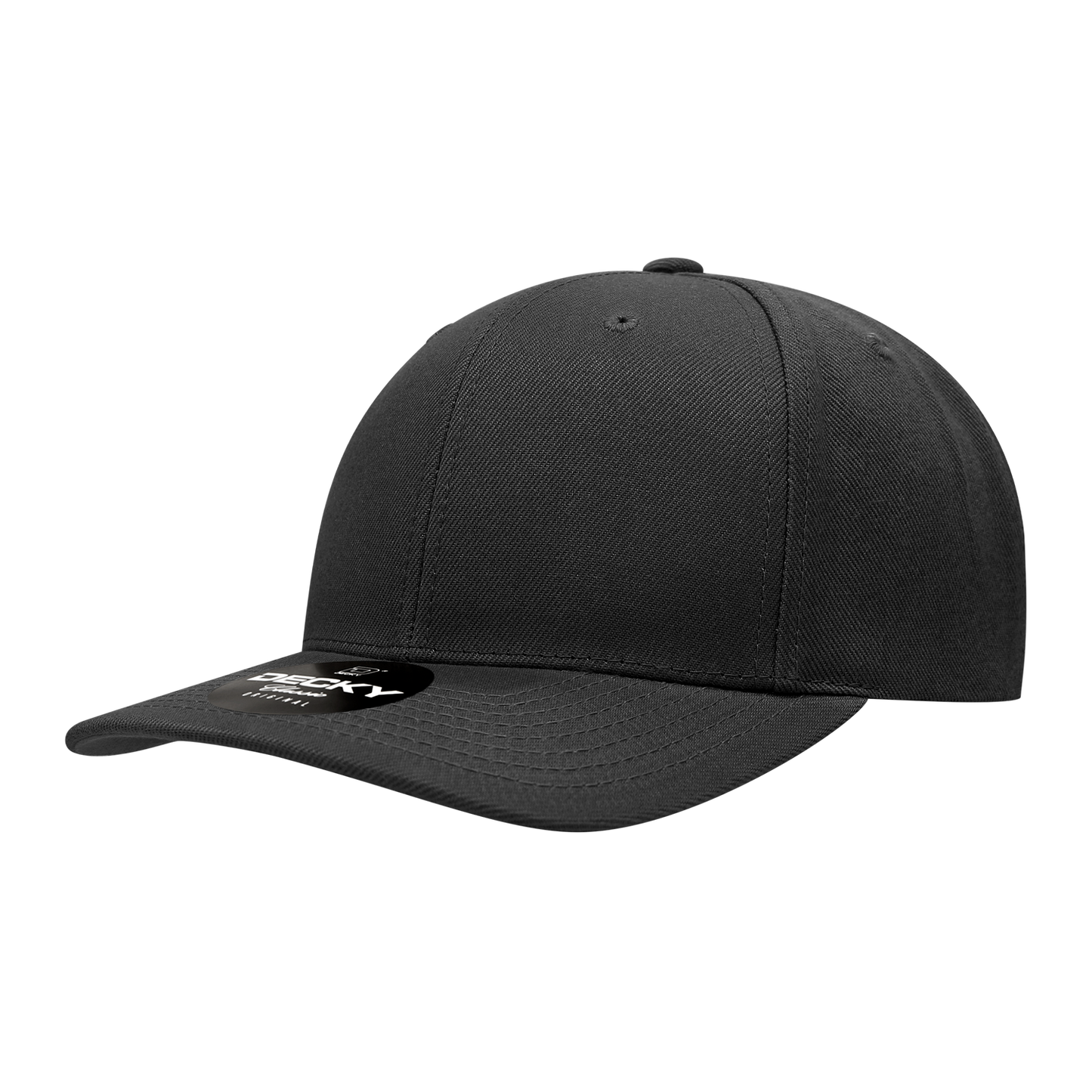 Decky 1015 Snapback Cap - 100% Polyester, Structured