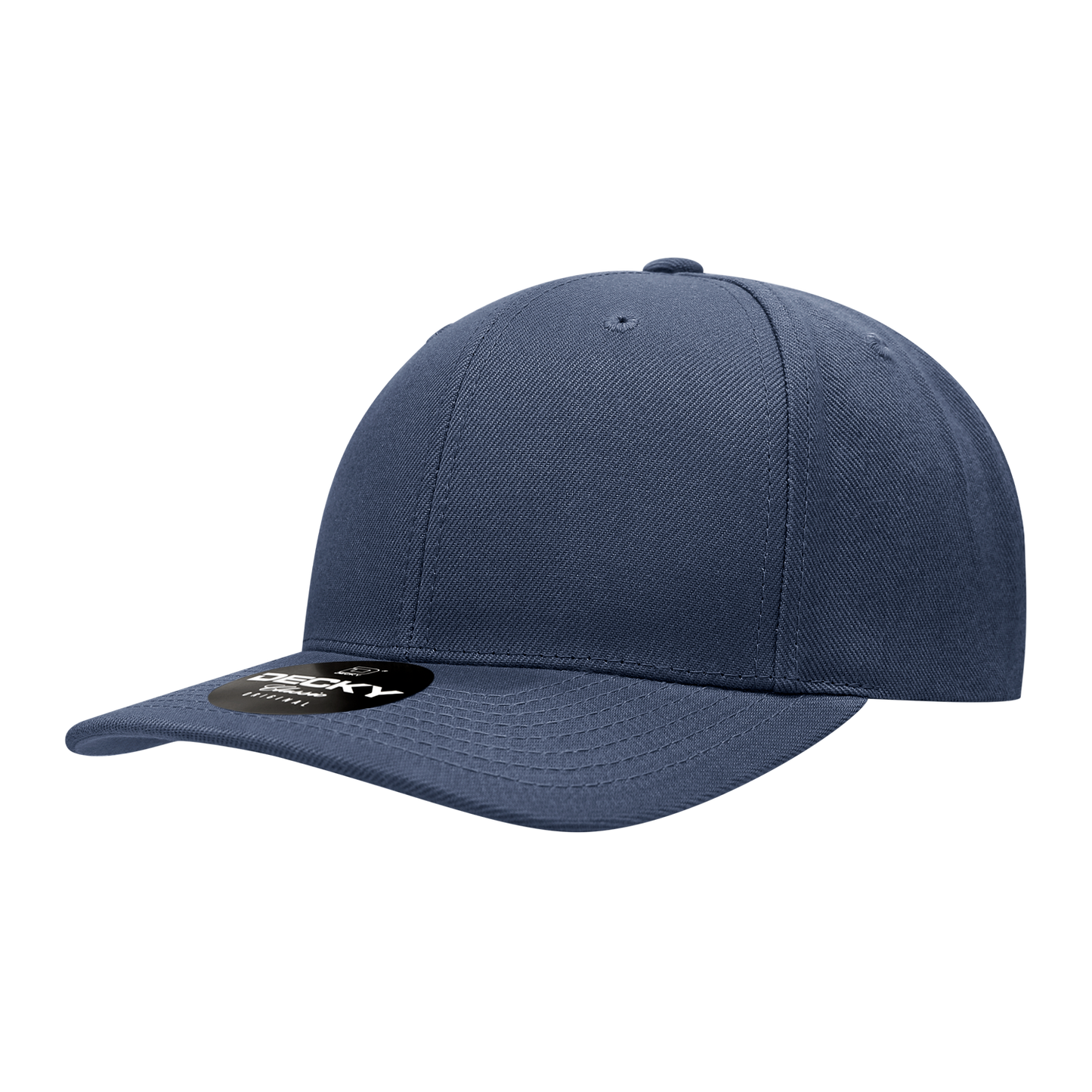 Decky 1015 Snapback Cap - 100% Polyester, Structured