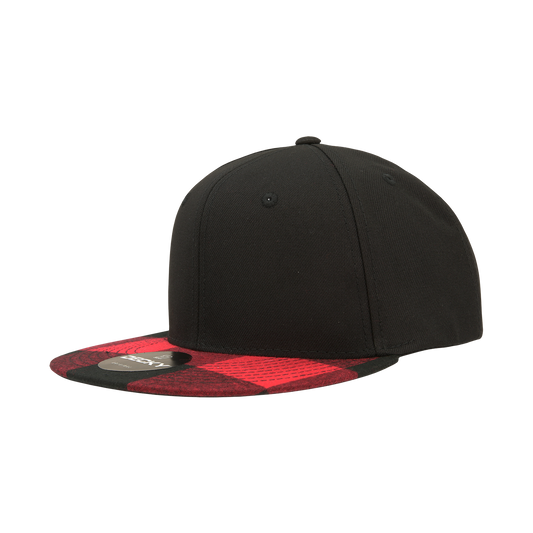 Decky 1045 Snapback Cap - Structured, Flat Brim