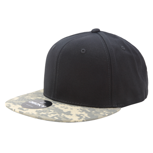 Decky 1047 Snapback Cap - 100% Cotton, Structured