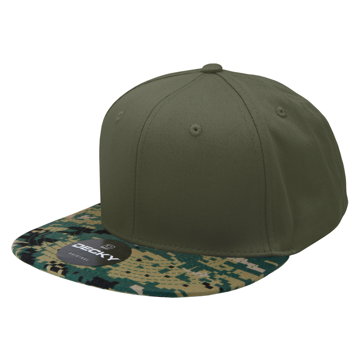 Decky 1047 Snapback Cap - 100% Cotton, Structured