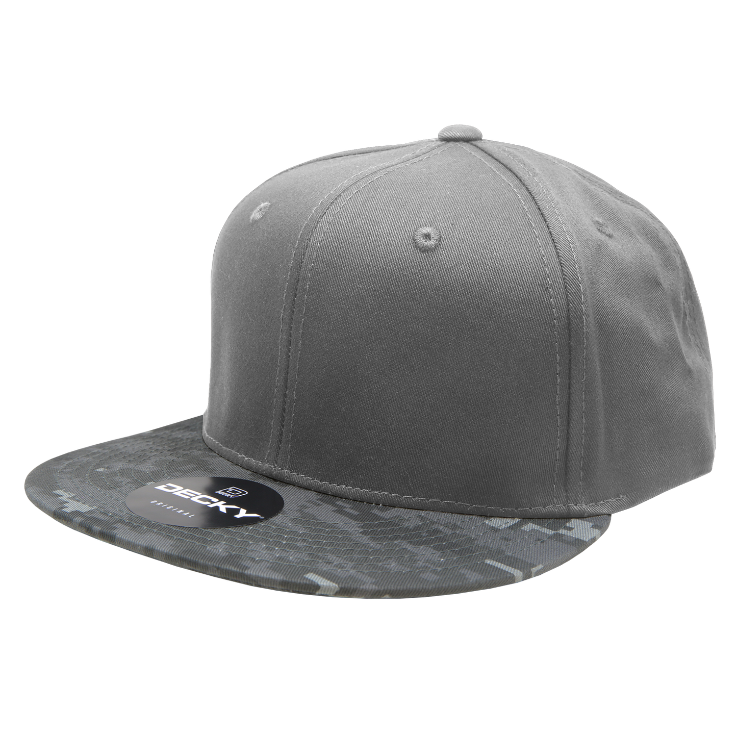 Decky 1047 Snapback Cap - 100% Cotton, Structured