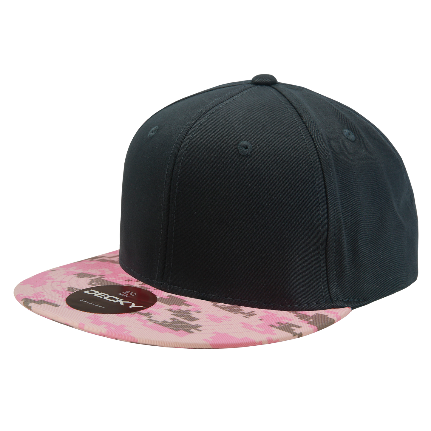 Decky 1047 Snapback Cap - 100% Cotton, Structured