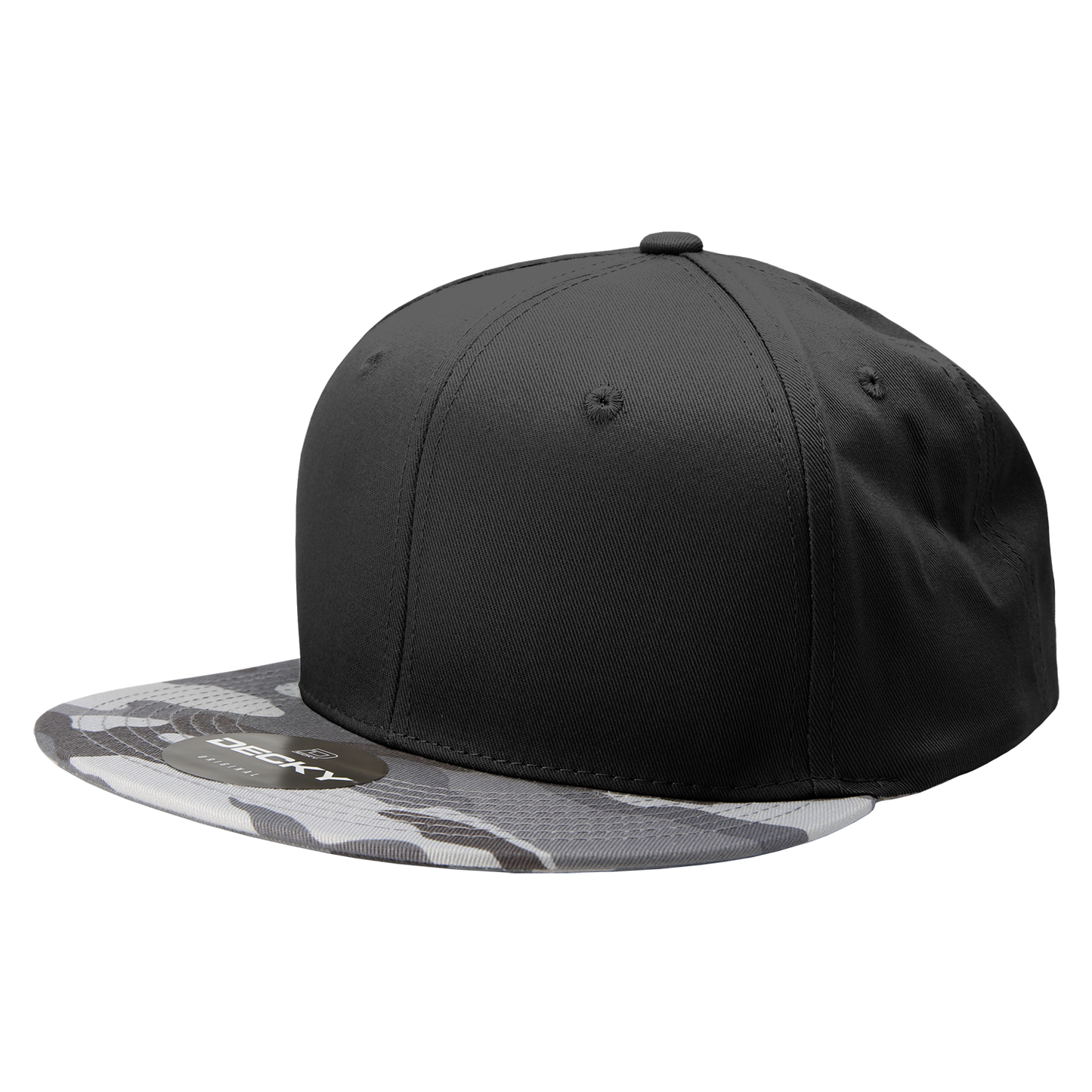 Decky 1047 Snapback Cap - 100% Cotton, Structured
