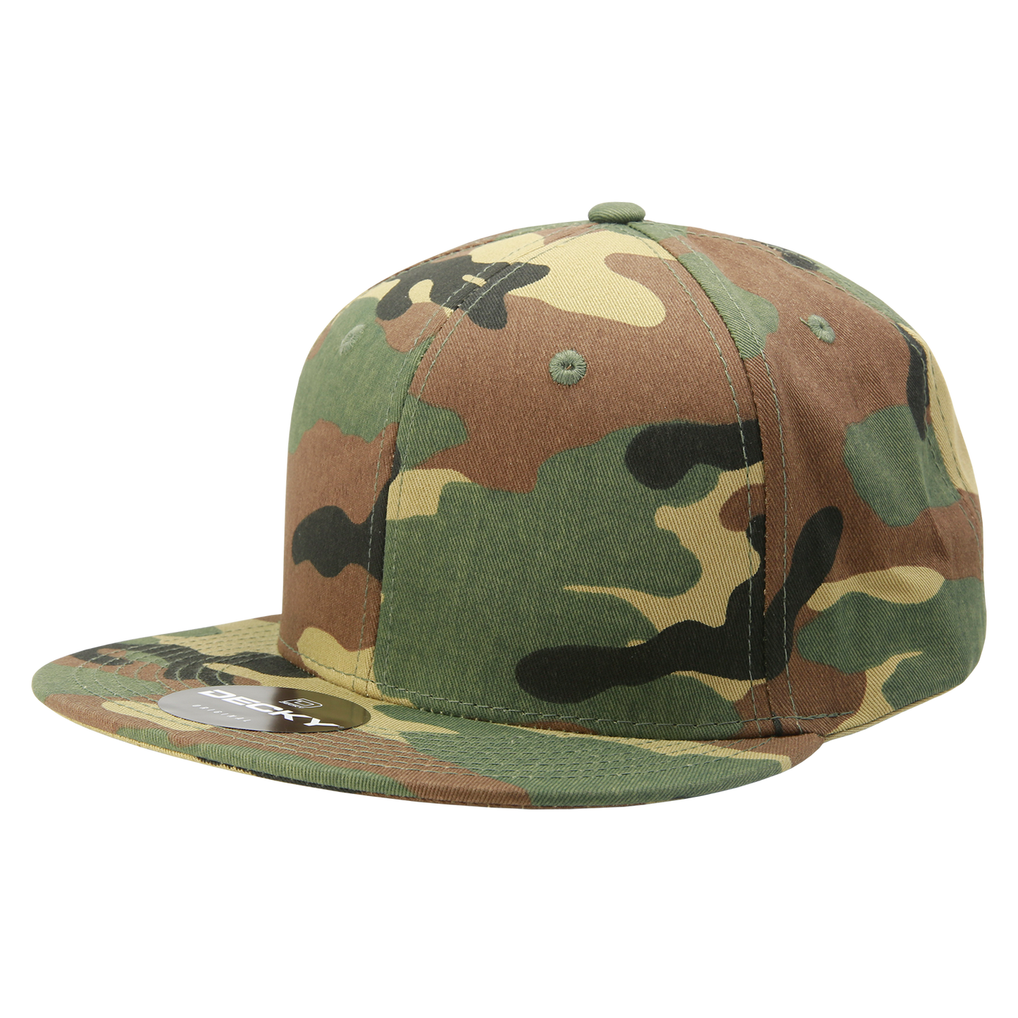 Decky 1047 Snapback Cap - 100% Cotton, Structured