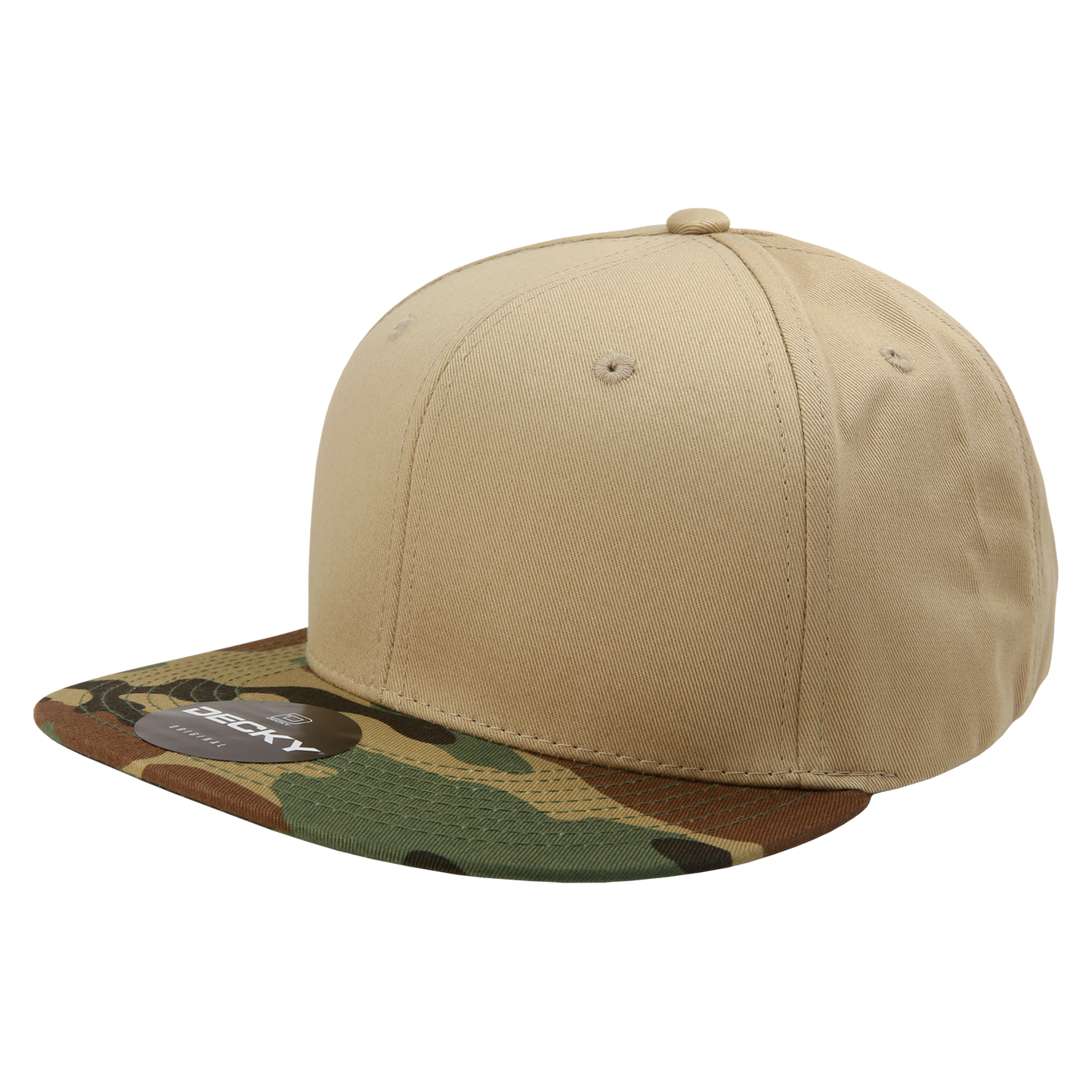 Decky 1047 Snapback Cap - 100% Cotton, Structured