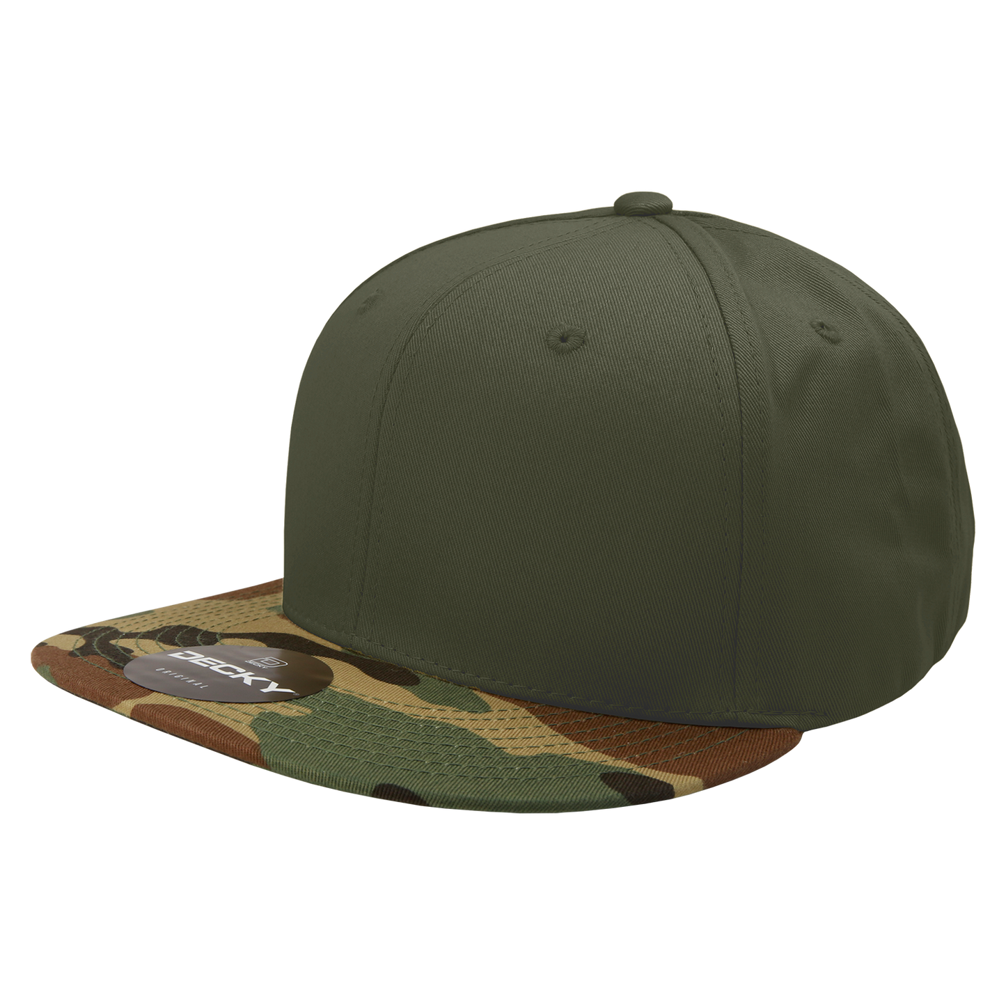 Decky 1047 Snapback Cap - 100% Cotton, Structured