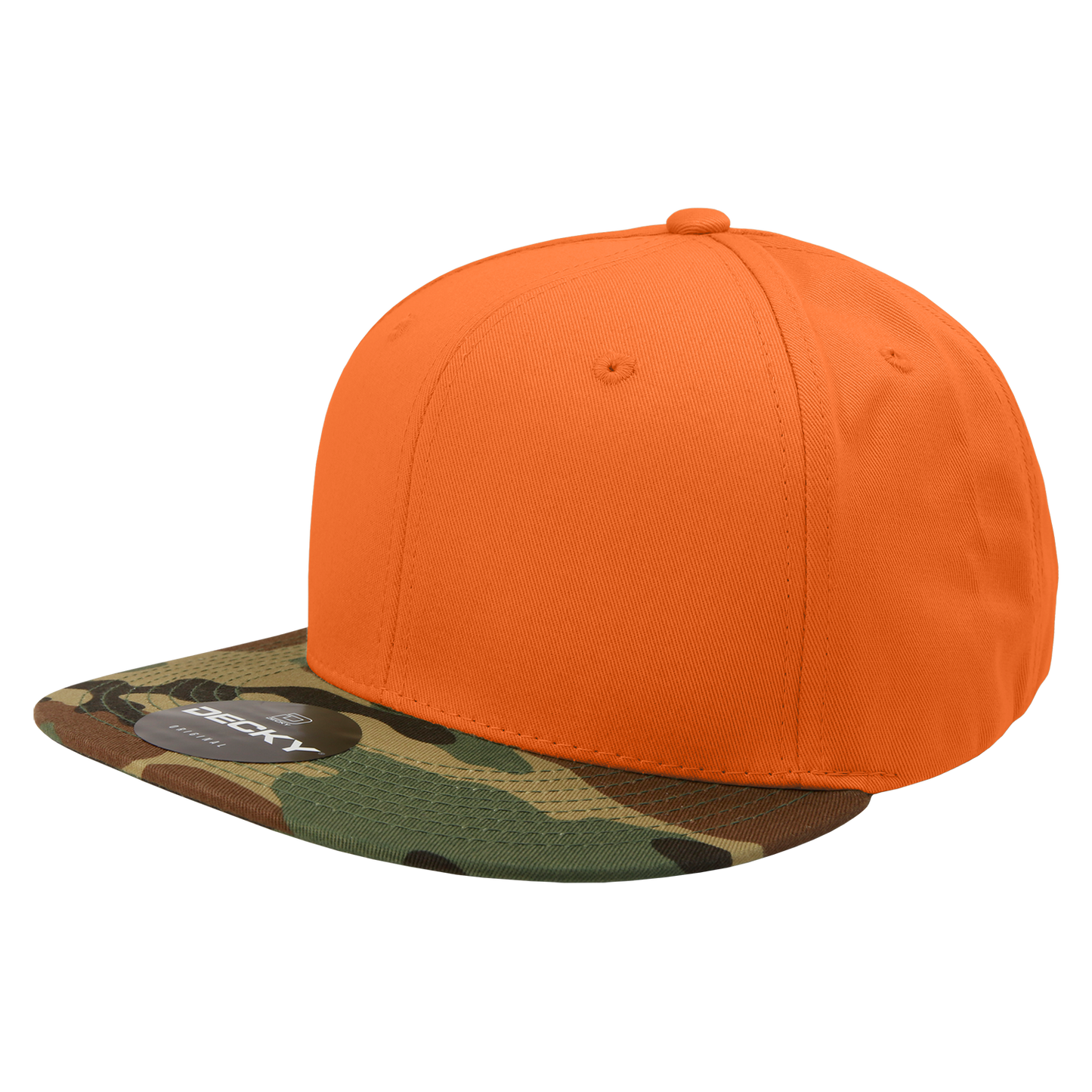 Decky 1047 Snapback Cap - 100% Cotton, Structured