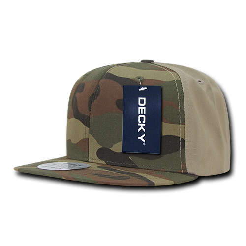 Decky 1049 Camo Snapback - 100% Cotton
