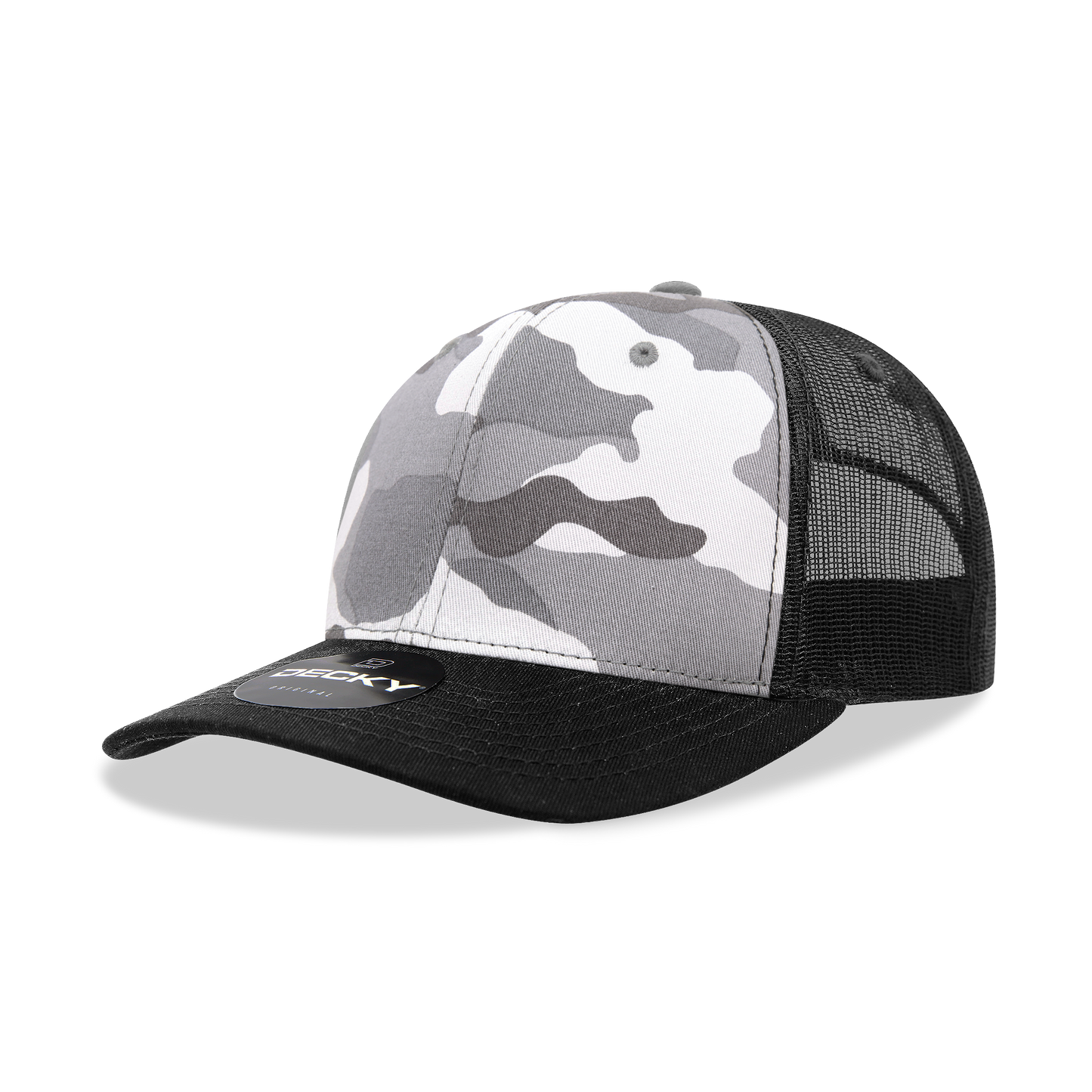 Decky 1054 Trucker Hat - 100% Cotton, Structured