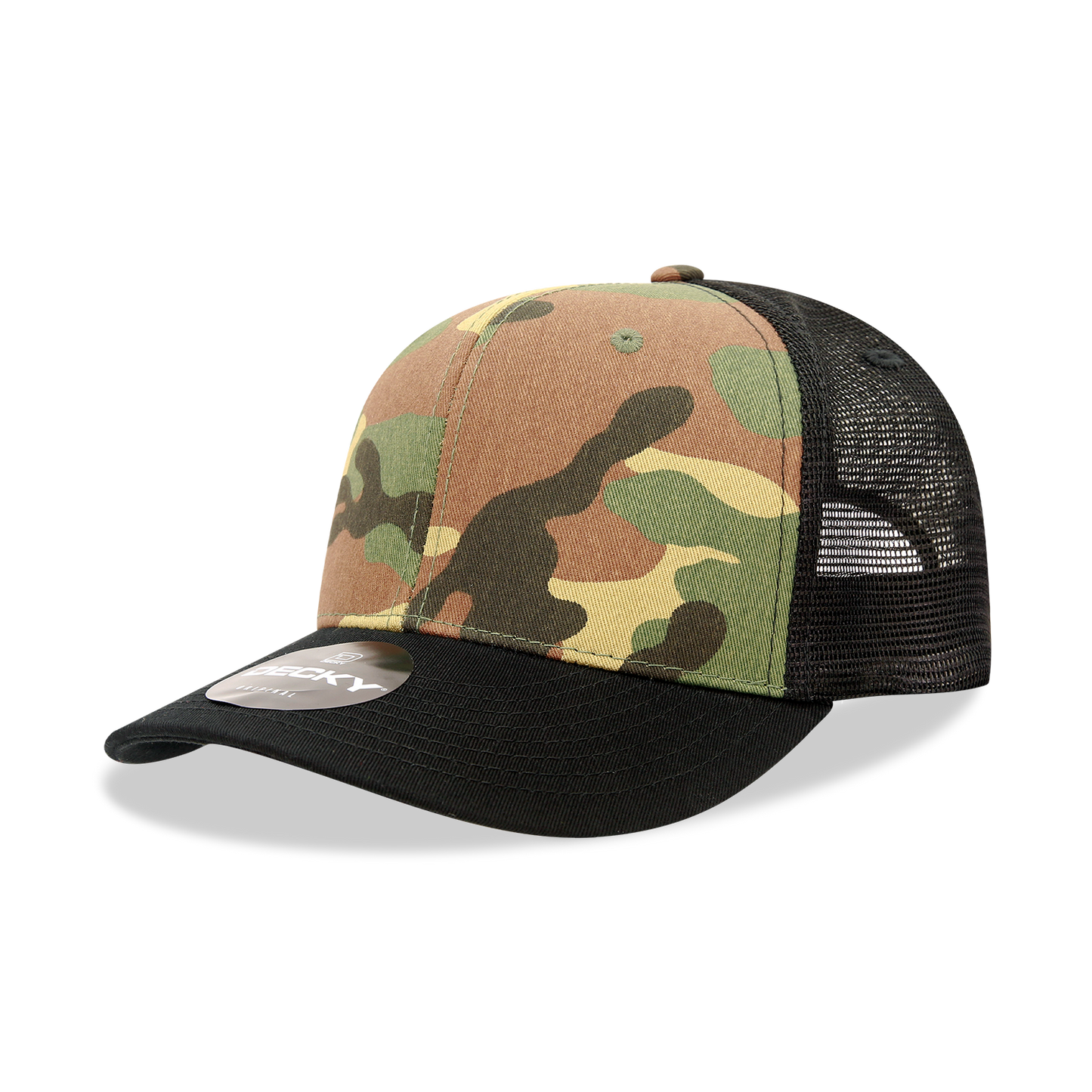 Decky 1054 Trucker Hat - 100% Cotton, Structured
