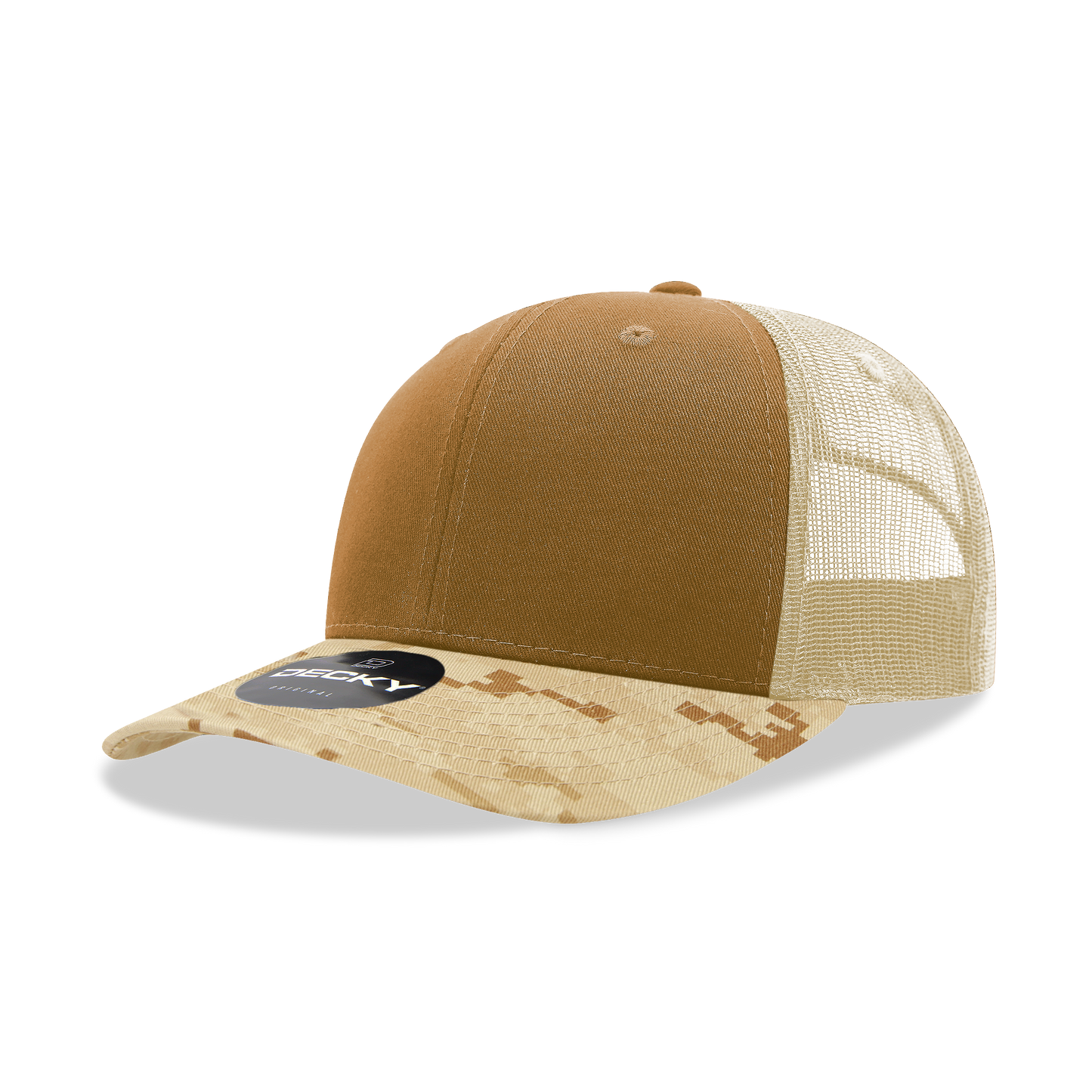 Decky 1054 Trucker Hat - 100% Cotton, Structured