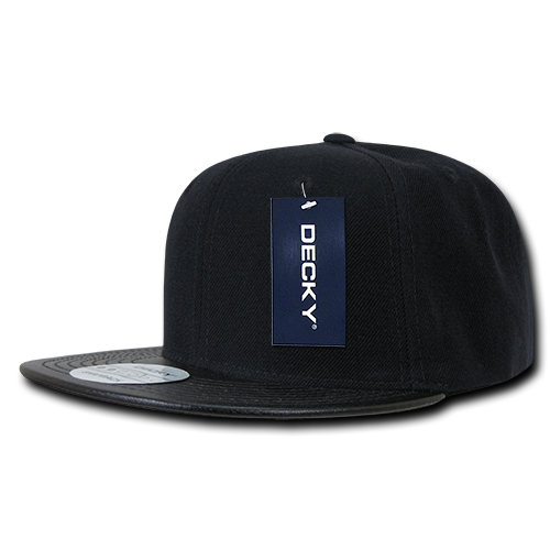 Decky 1071 Snapback Cap - Structured, Flat Brim