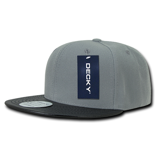 Decky 1071 Snapback Cap - Structured, Flat Brim