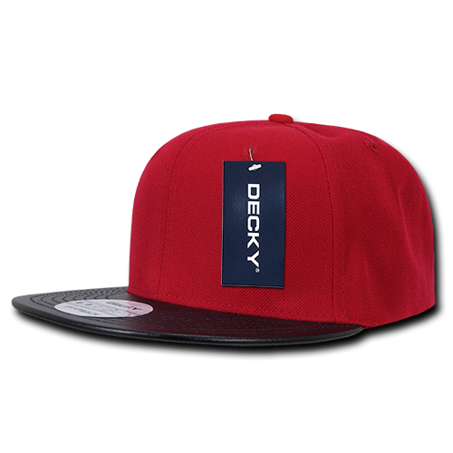 Decky 1071 Snapback Cap - Structured, Flat Brim