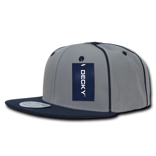Decky 1078 Snapback Cap - 100% Acrylic, Structured