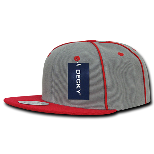 Decky 1078 Snapback Cap - 100% Acrylic, Structured