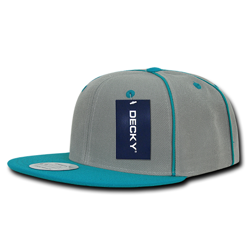 Decky 1078 Snapback Cap - 100% Acrylic, Structured