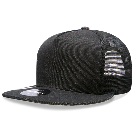 Decky 5 Panel High Profile Structured Denim Trucker