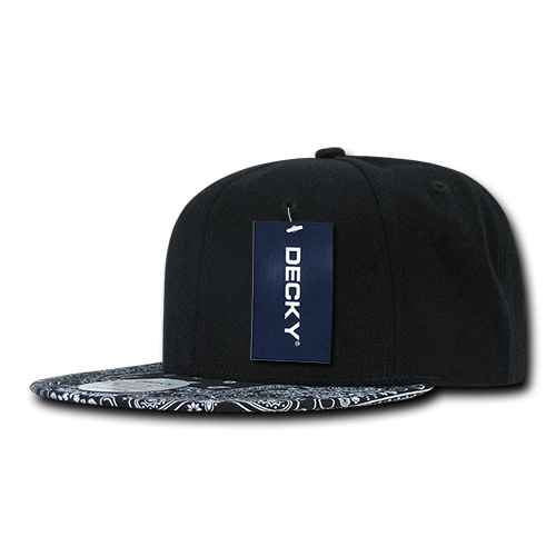 Decky 1093 Snapback Cap - Structured, Flat Brim