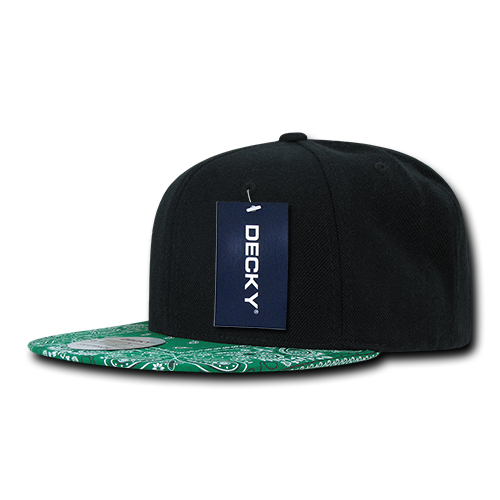 Decky 1093 Snapback Cap - Structured, Flat Brim
