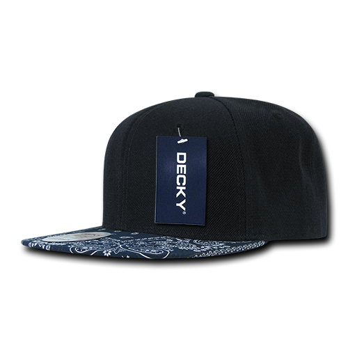 Decky 1093 Snapback Cap - Structured, Flat Brim
