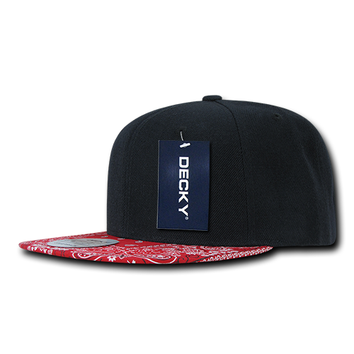 Decky 1093 Snapback Cap - Structured, Flat Brim