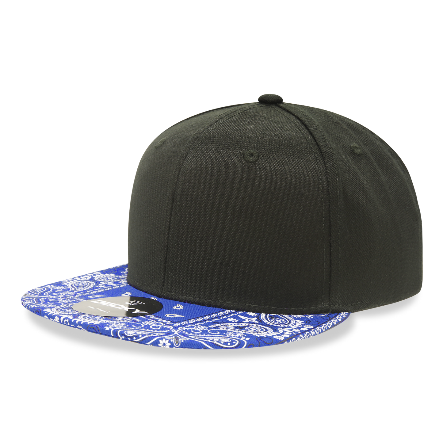 Decky 1093 Snapback Cap - Structured, Flat Brim
