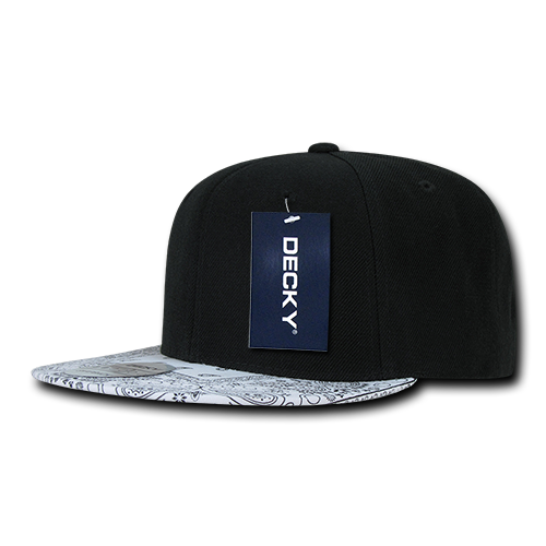 Decky 1093 Snapback Cap - Structured, Flat Brim
