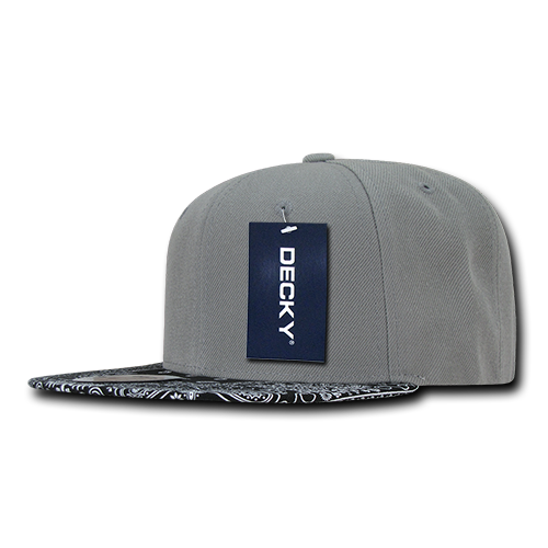 Decky 1093 Snapback Cap - Structured, Flat Brim