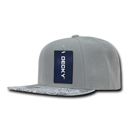 Decky 1093 Snapback Cap - Structured, Flat Brim