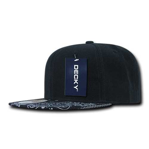 Decky 1093 Snapback Cap - Structured, Flat Brim