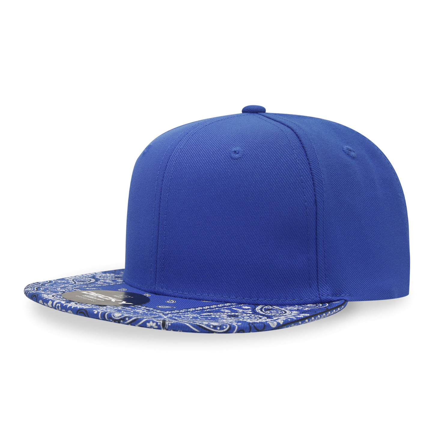 Decky 1093 Snapback Cap - Structured, Flat Brim