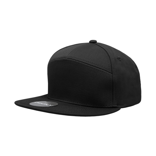 Decky 7 Panel High Profile Structured Cotton Blend Trucker