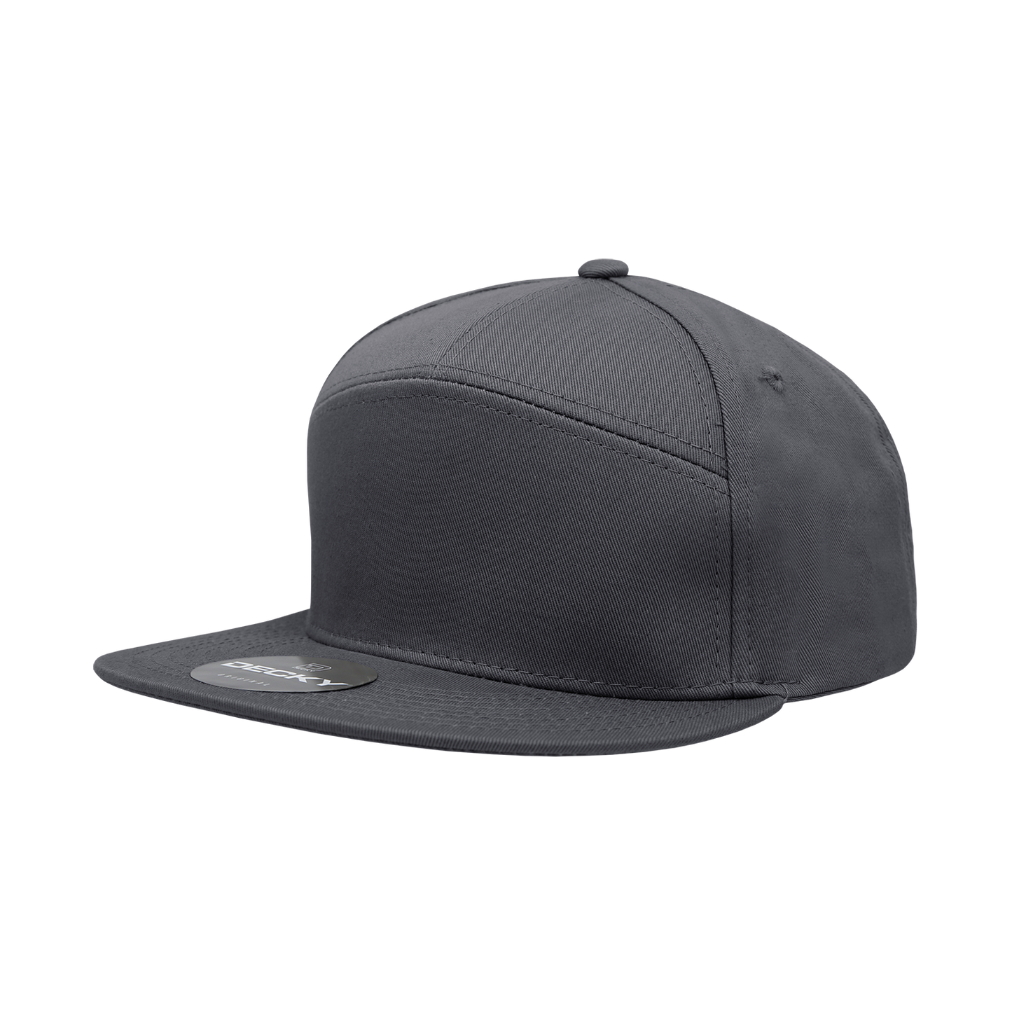 Decky 7 Panel High Profile Structured Cotton Blend Trucker