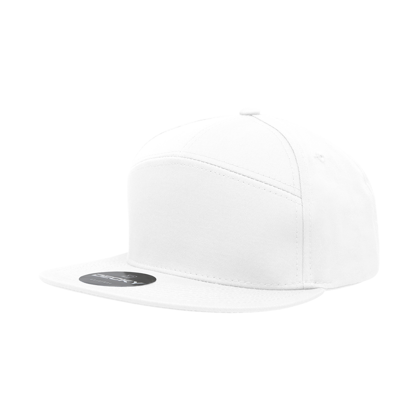 Decky 7 Panel High Profile Structured Cotton Blend Trucker