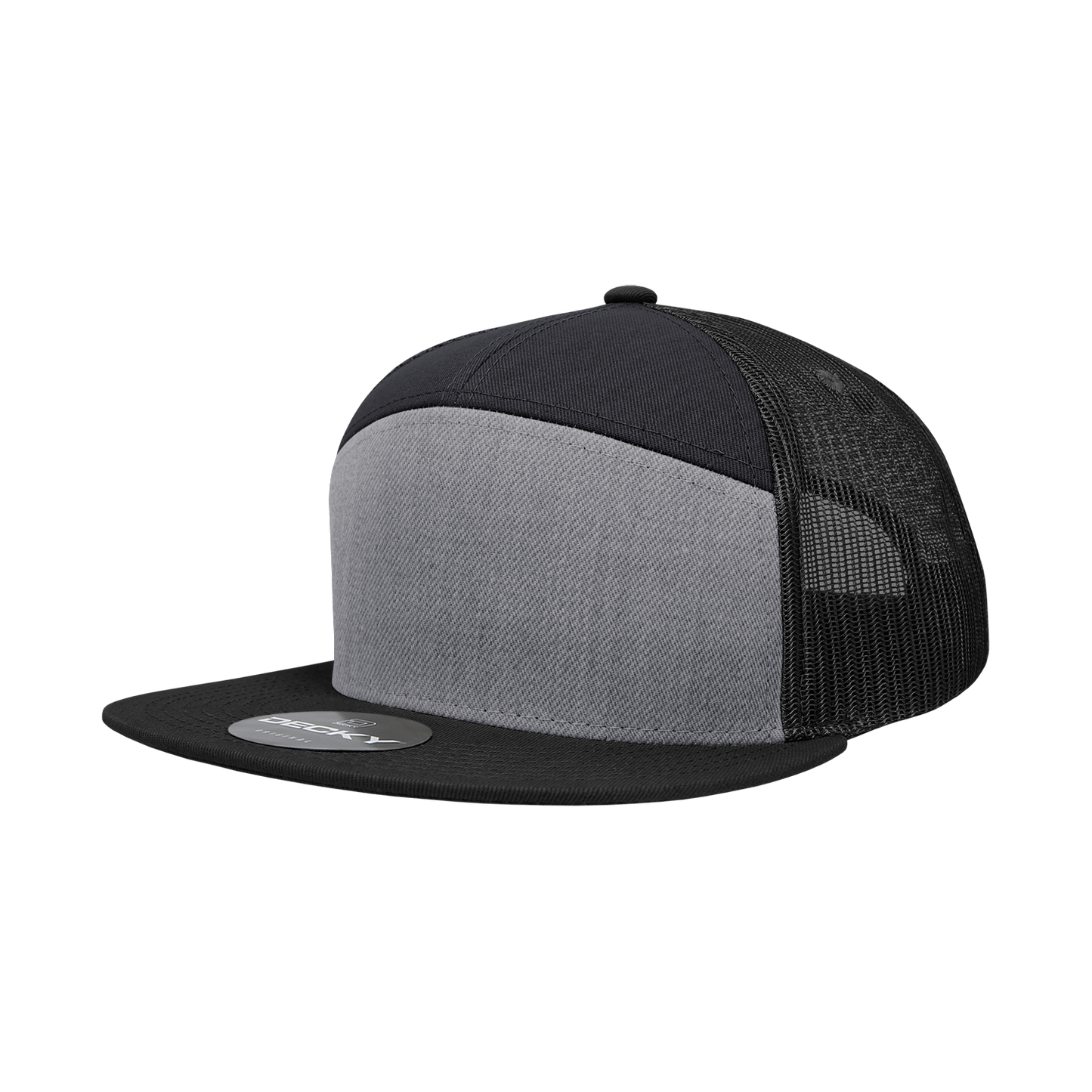 Decky 1133 Trucker Hat - Structured, Flat Brim