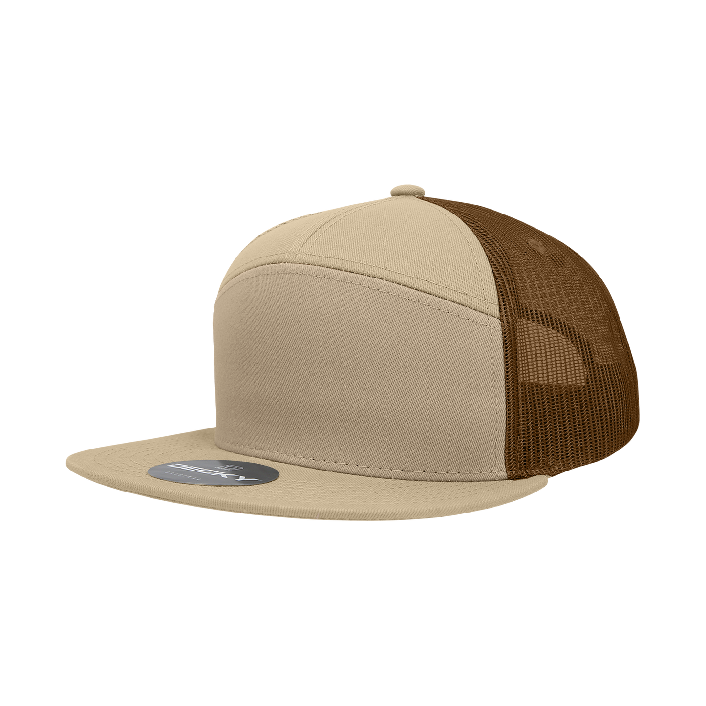 Decky 1133 Trucker Hat - Structured, Flat Brim