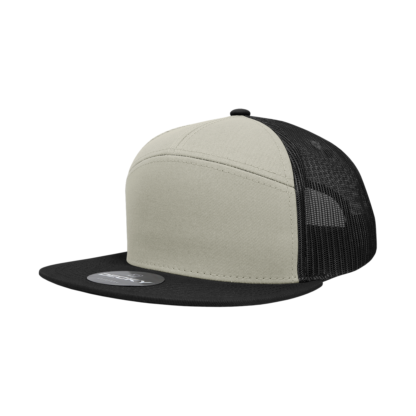 Decky 1133 Trucker Hat - Structured, Flat Brim