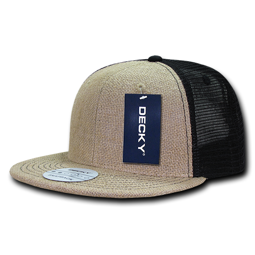 Decky 1138 Trucker Hat - Structured, Flat Brim